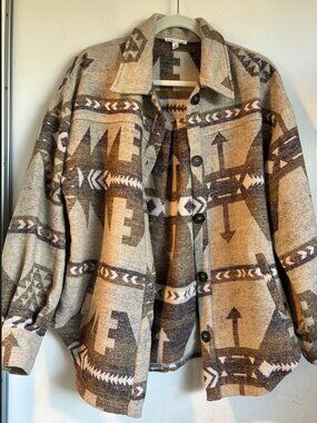 Main Strip - Aztec Printed Coat